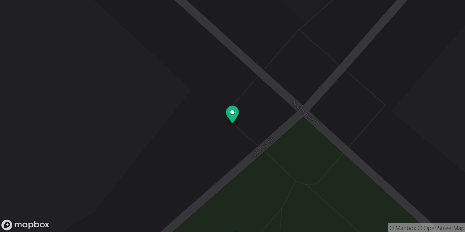 Map showing 1 destinations
