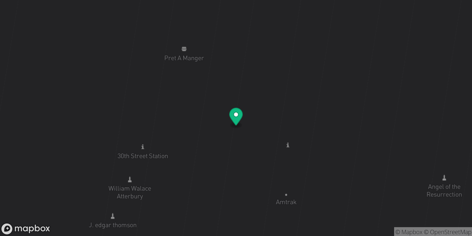 Map showing 1 destinations