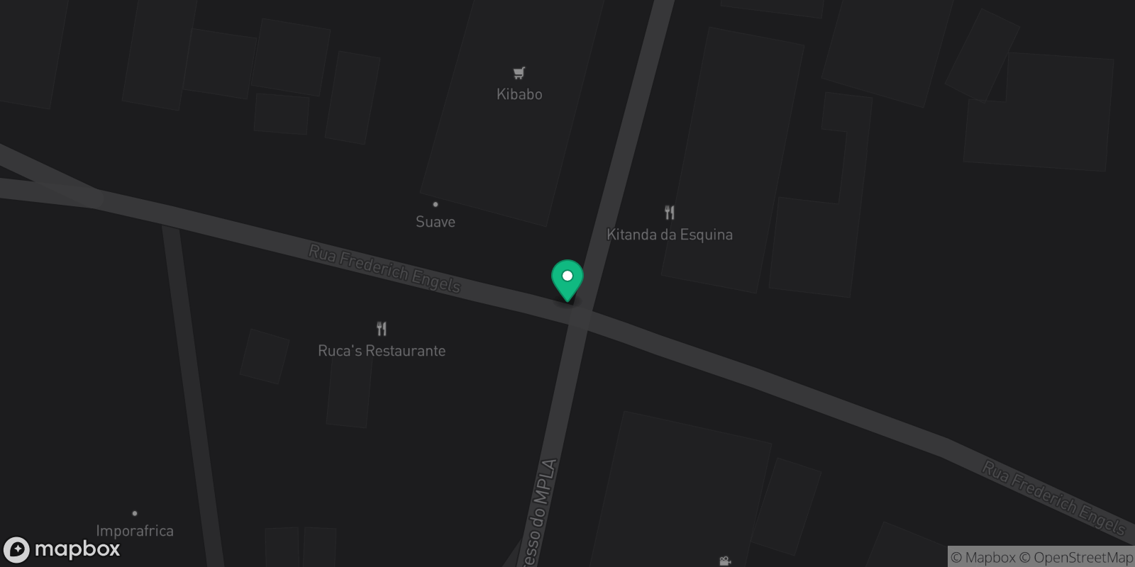 Map showing 1 destinations