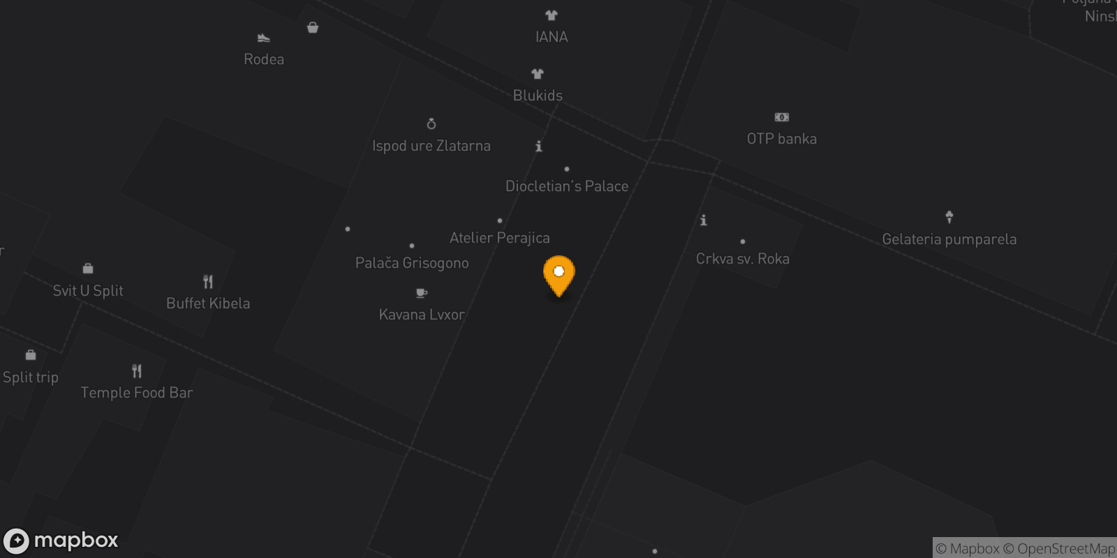 Map showing 1 destinations