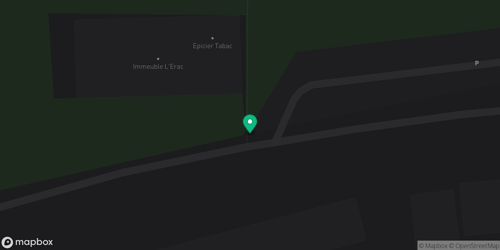Map showing 1 destinations