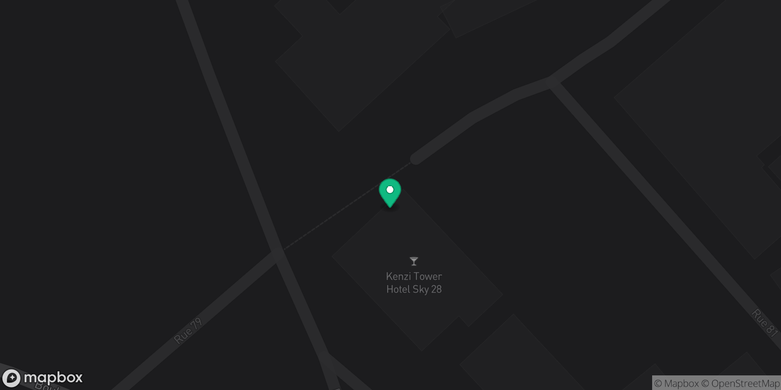 Map showing 1 destinations