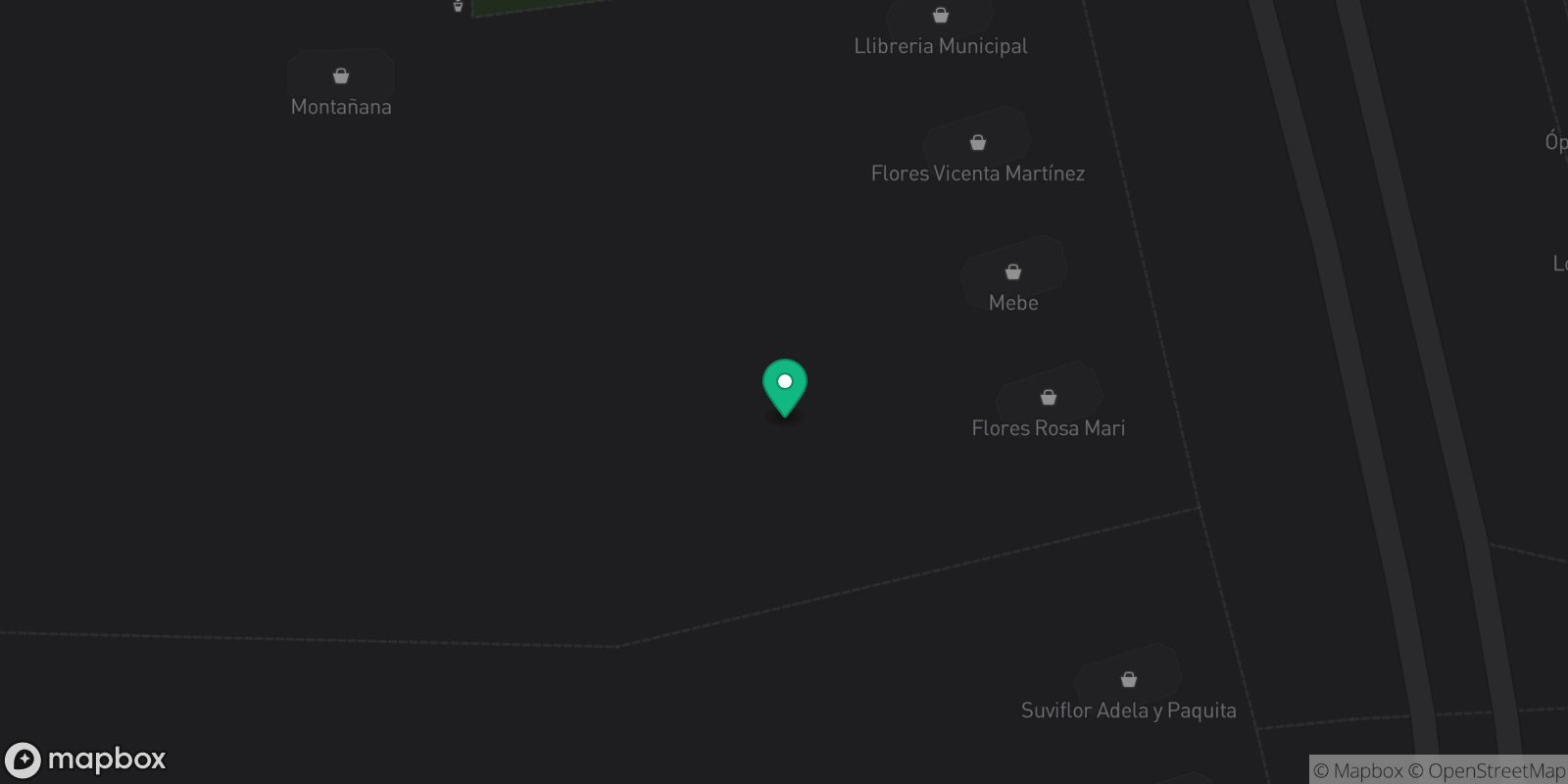 Map showing 1 destinations