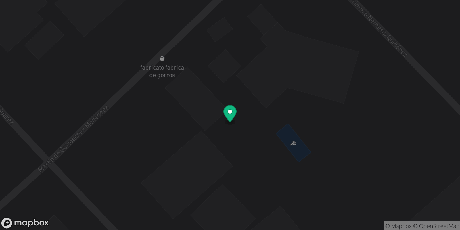 Map showing 1 destinations
