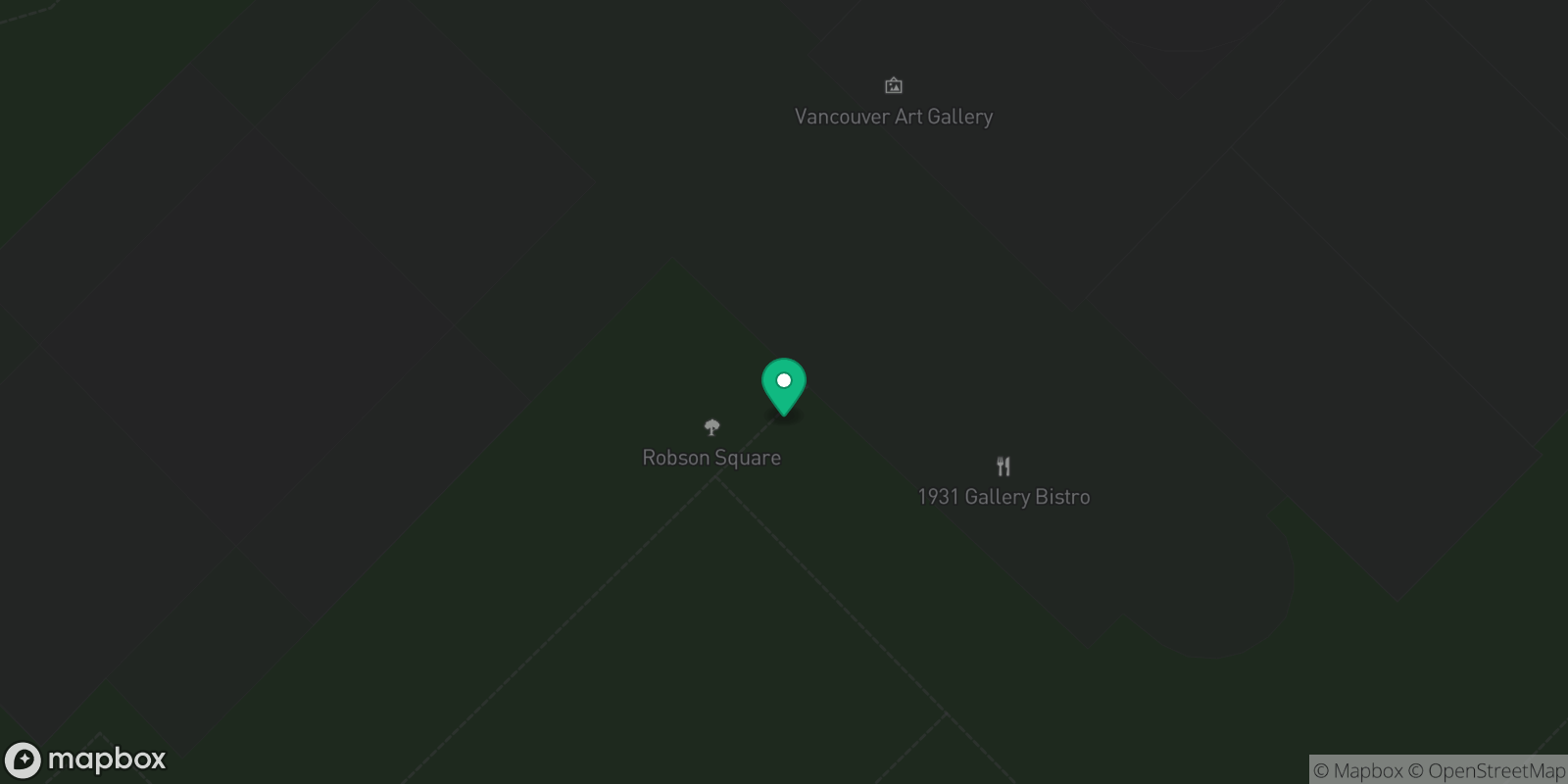 Map showing 1 destinations