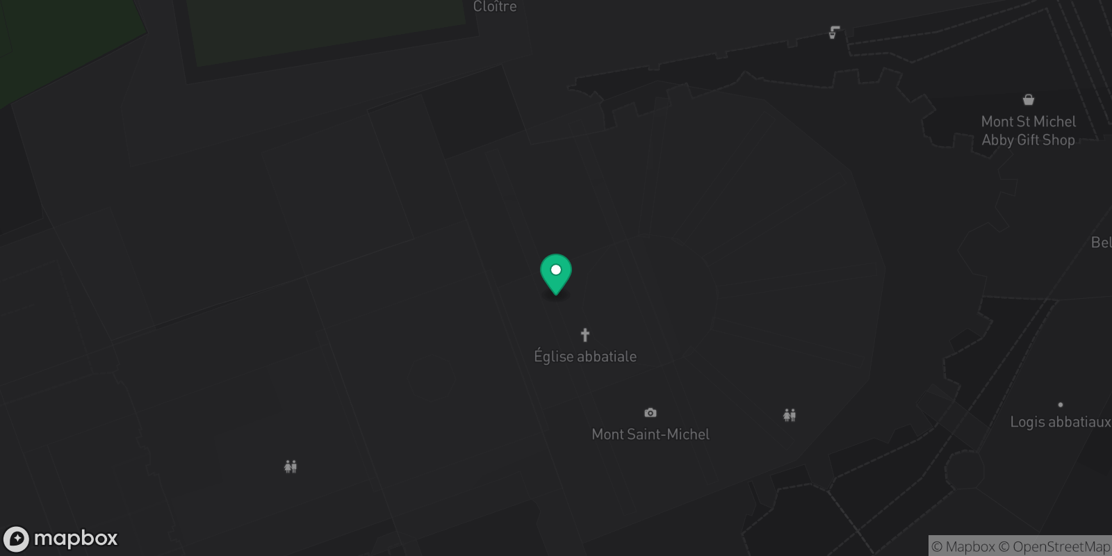 Map showing 1 destinations