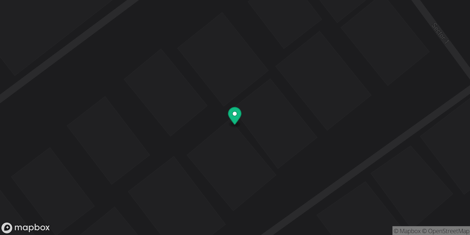 Map showing 1 destinations