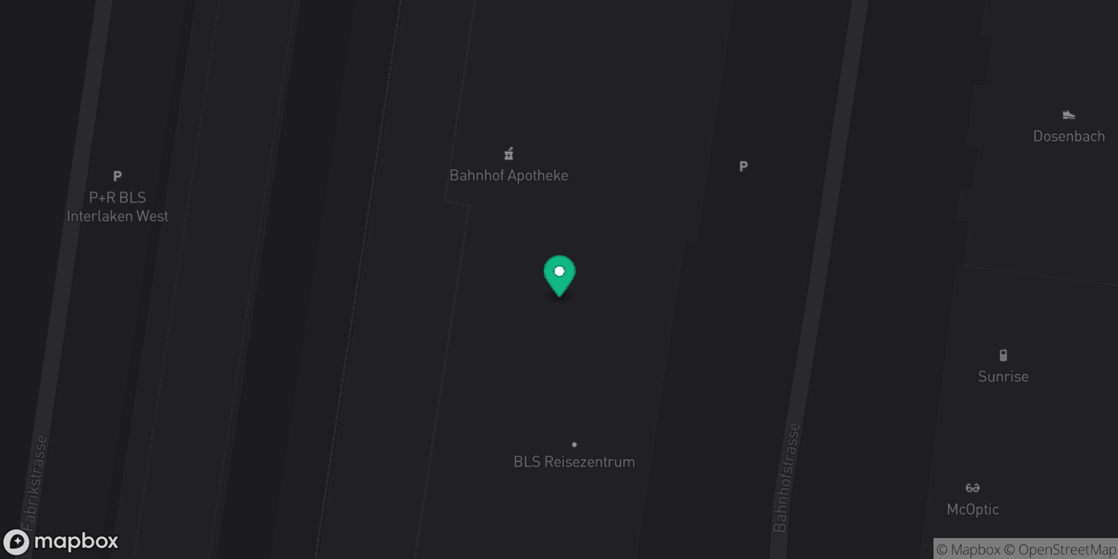 Map showing 1 destinations
