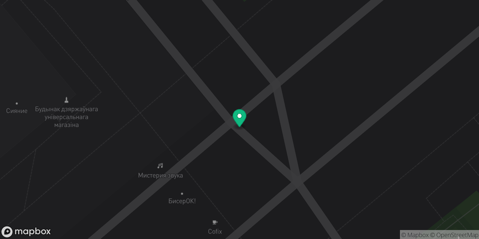 Map showing 1 destinations