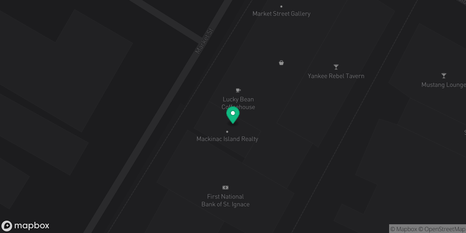 Map showing 1 destinations