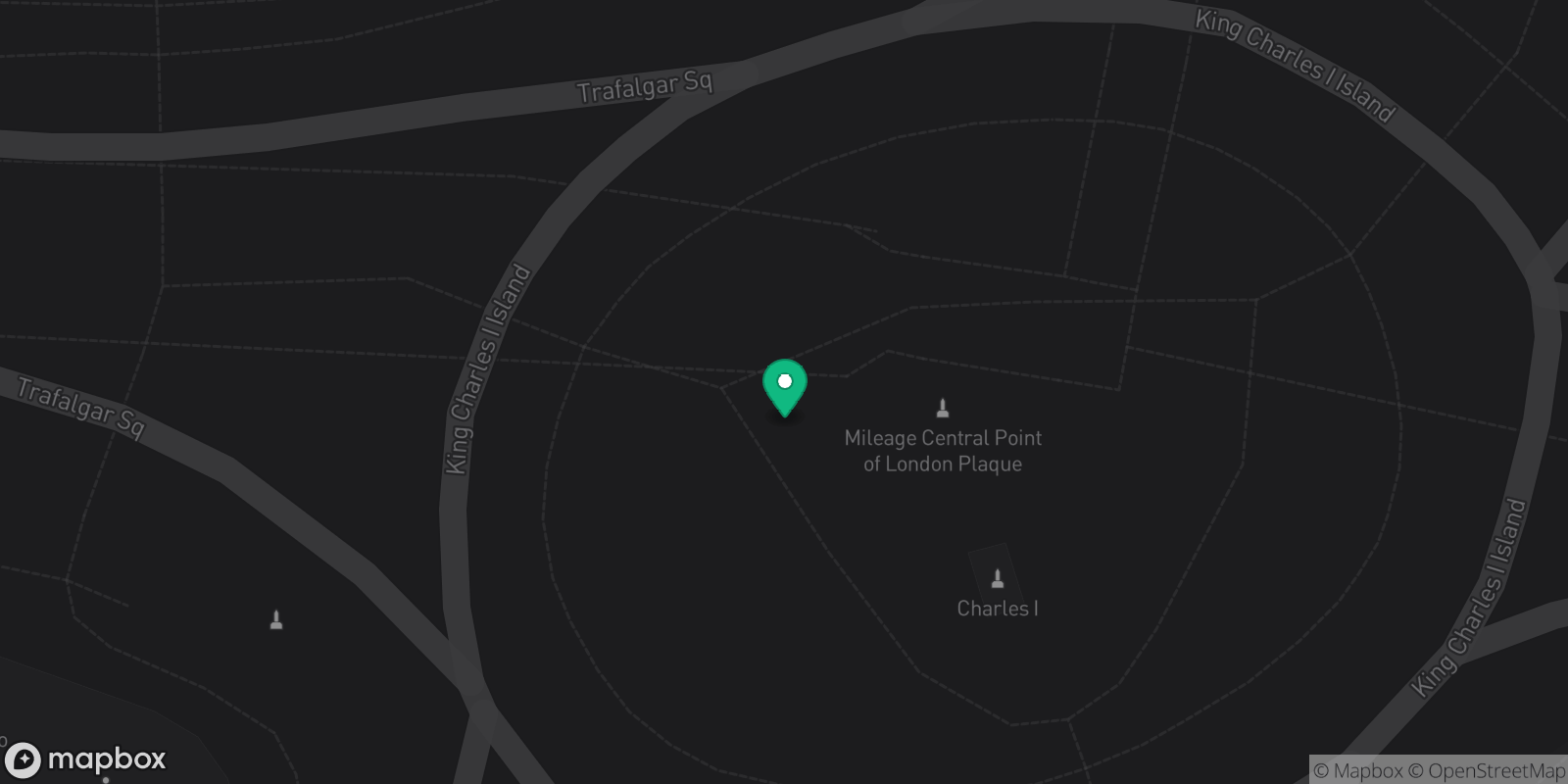 Map showing 1 destinations