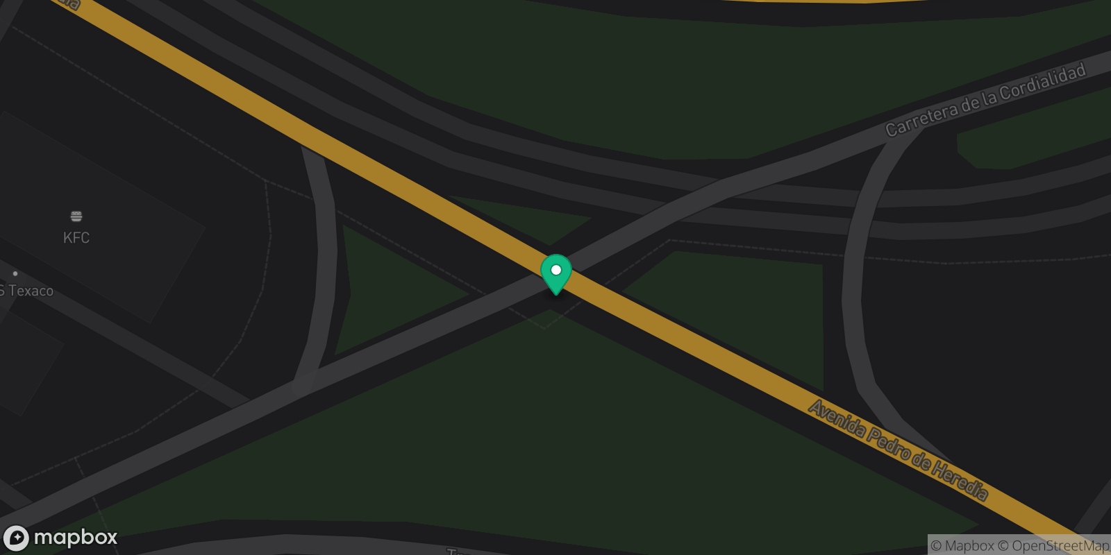 Map showing 1 destinations