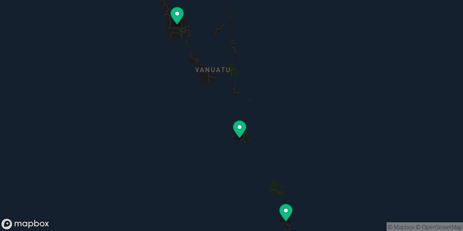 Map showing 3 destinations
