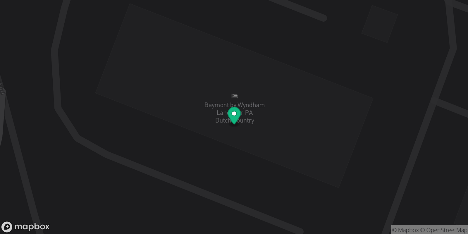 Map showing 1 destinations
