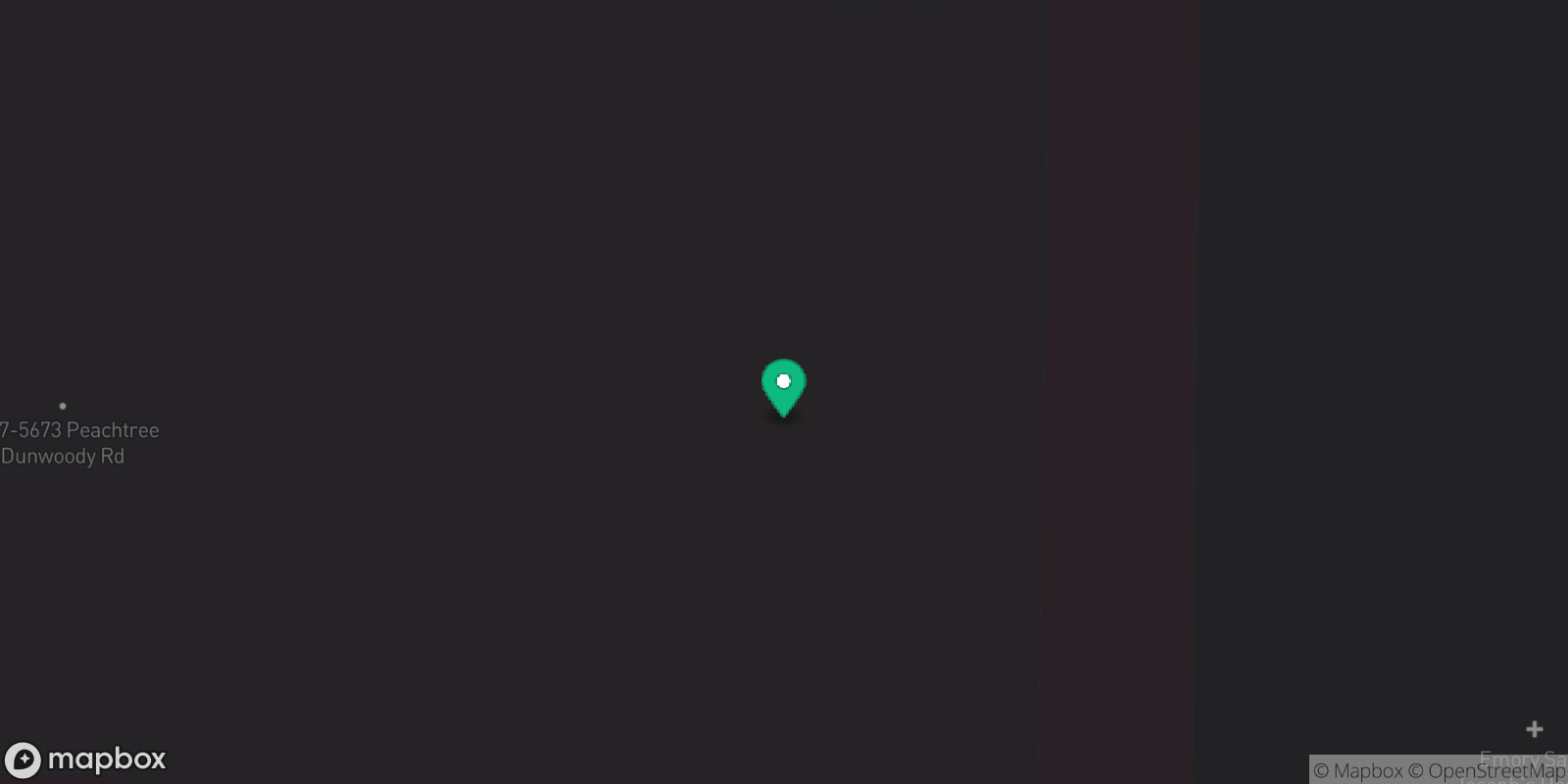 Map showing 1 destinations