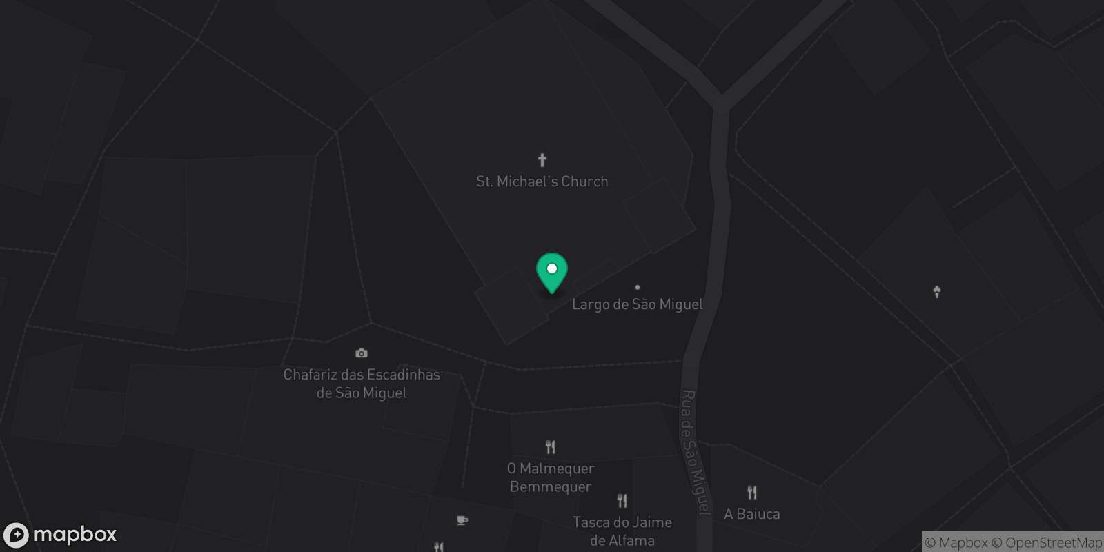 Map showing 1 destinations