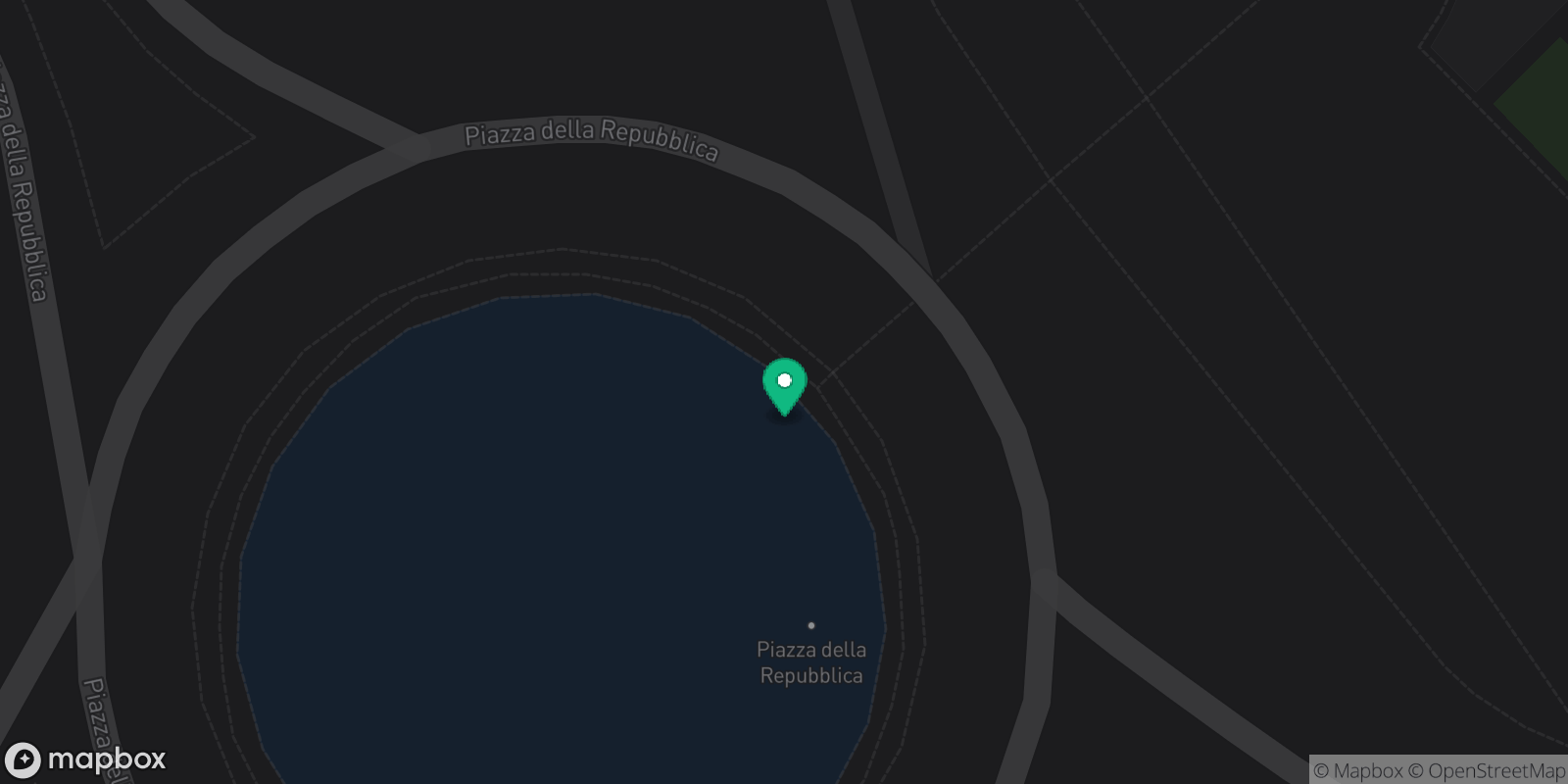 Map showing 1 destinations