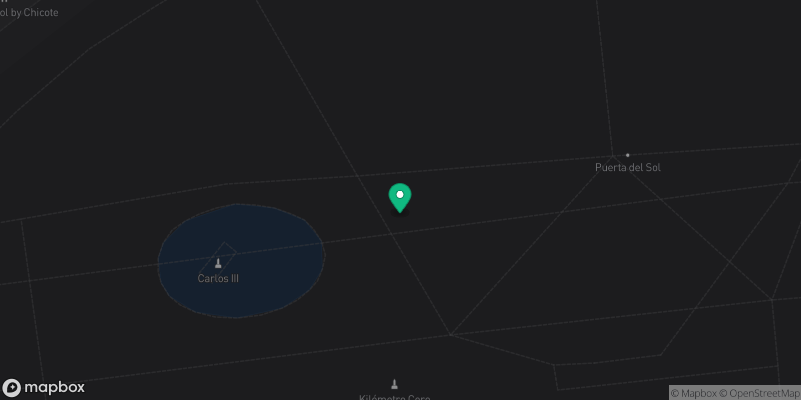 Map showing 1 destinations