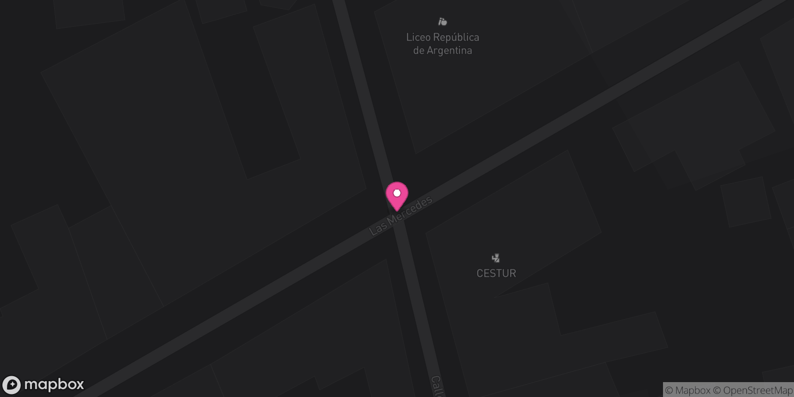 Map showing 1 destinations