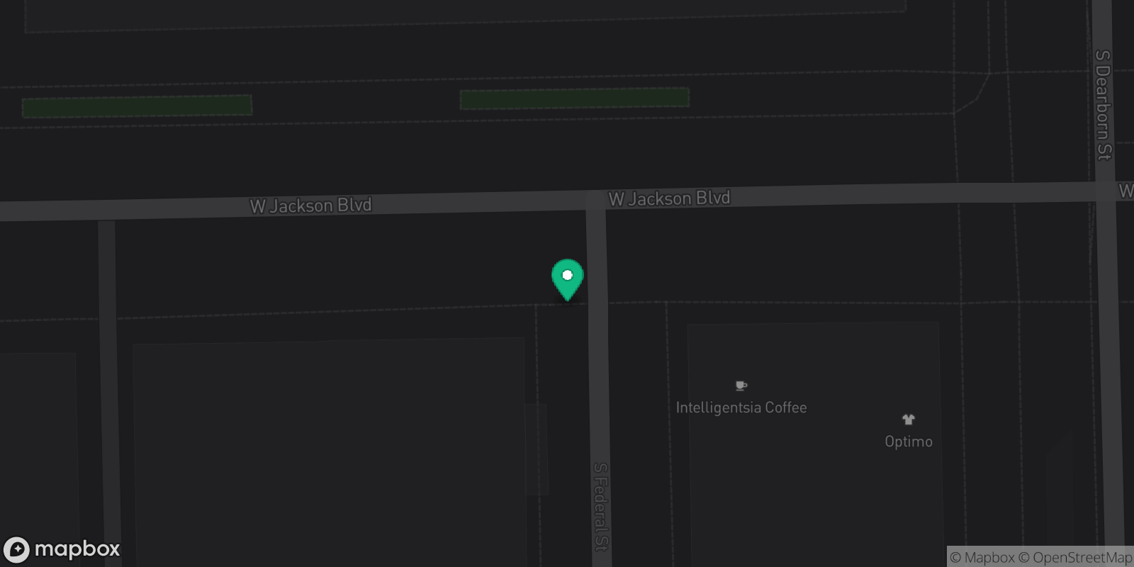 Map showing 1 destinations