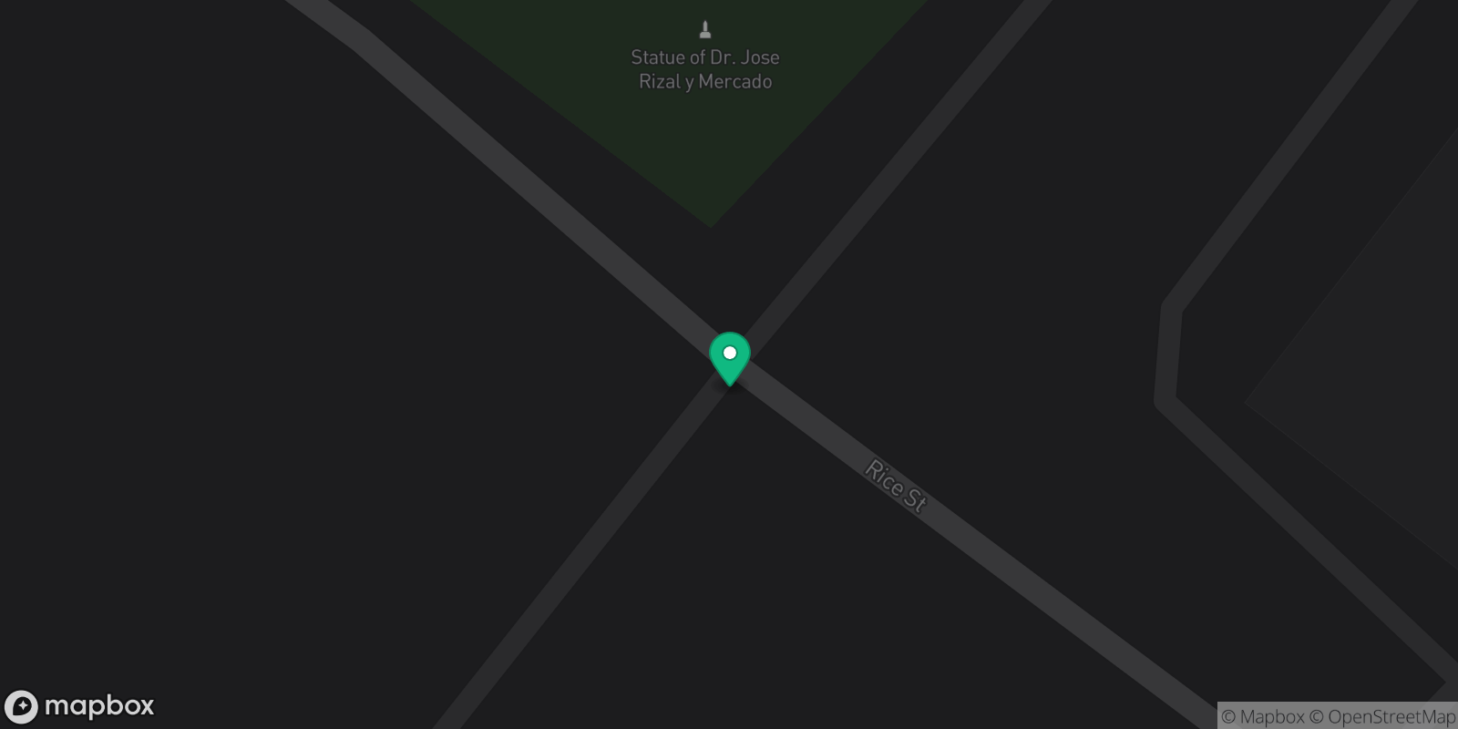 Map showing 1 destinations