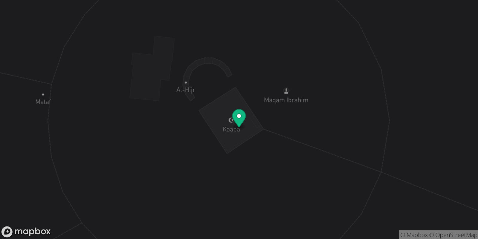 Map showing 1 destinations