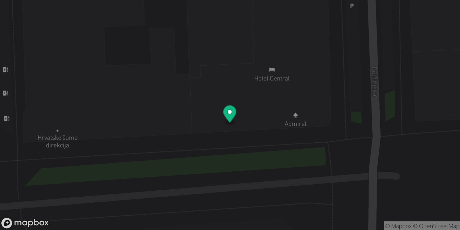 Map showing 1 destinations