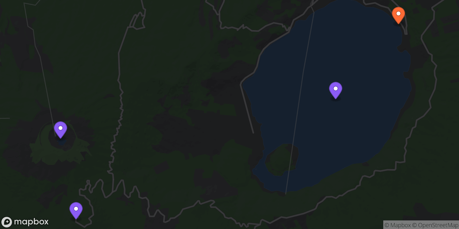 Map showing 4 locations