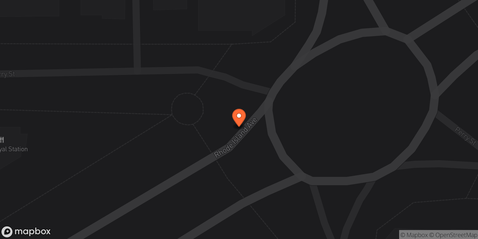 Map showing 2 locations